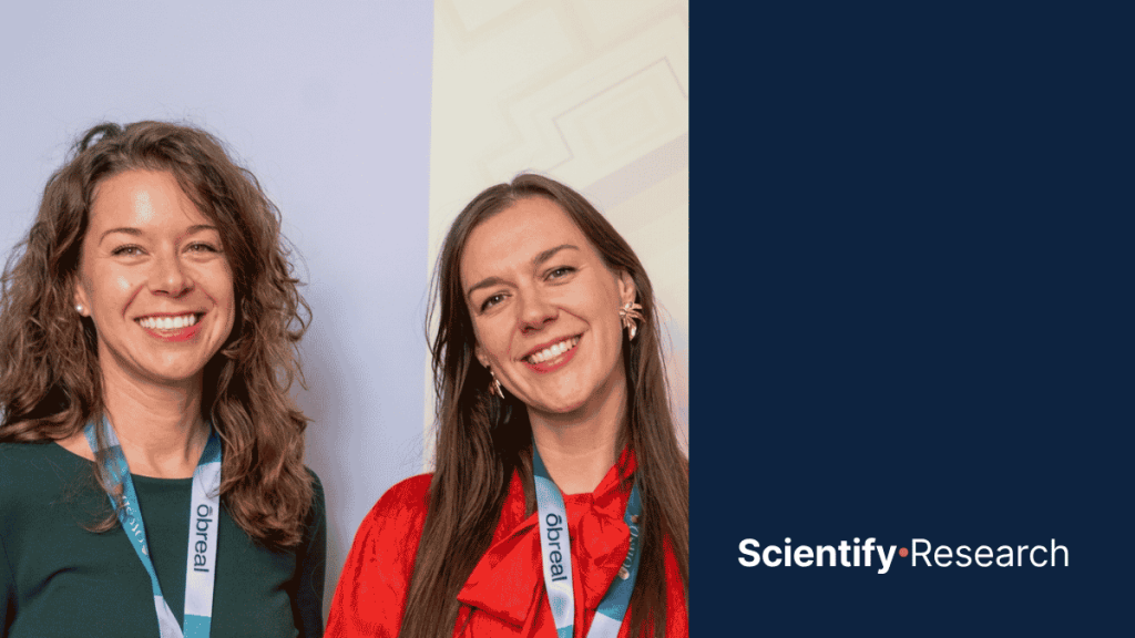 Guilia Pizzolini and Giulia Signori photo and ScientifyResearch logo