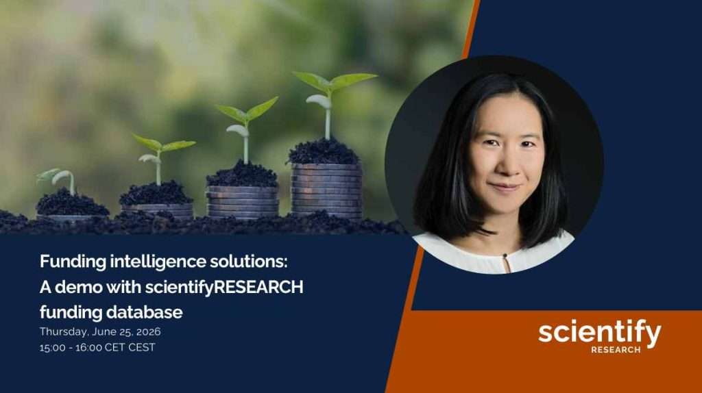 Funding intelligence solutions: A demo with scientifyRESEARCH funding database - June 2026