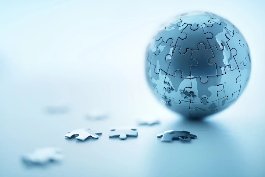 puzzle globe